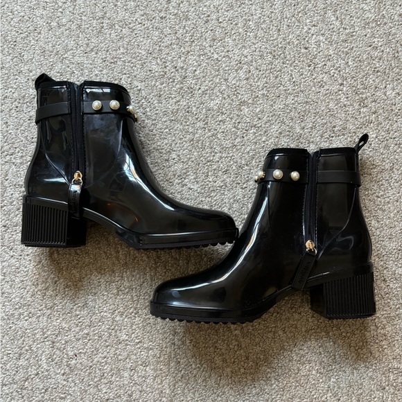 Kate Spade Puddle pearls rain boots  10 - Picture 3 of 10